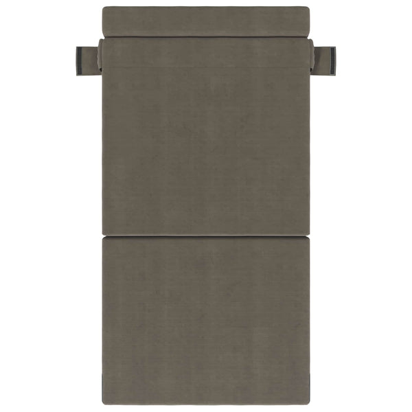Klappsofa Bett Hellgrau Cordstoff 190 cm