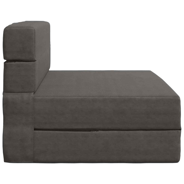 Dunkelgraues Cord Klappsofa Bett 190 cm