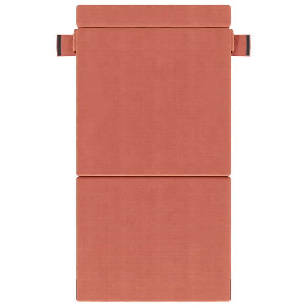 Schlafsofa Klappsofa Bettfunktion Rot-Orange Cord