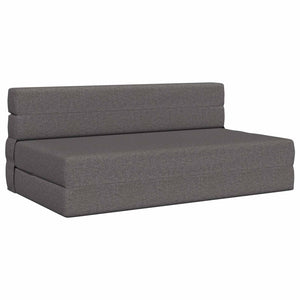 Klappsofa Bett Hellgrau Stoff 203 cm