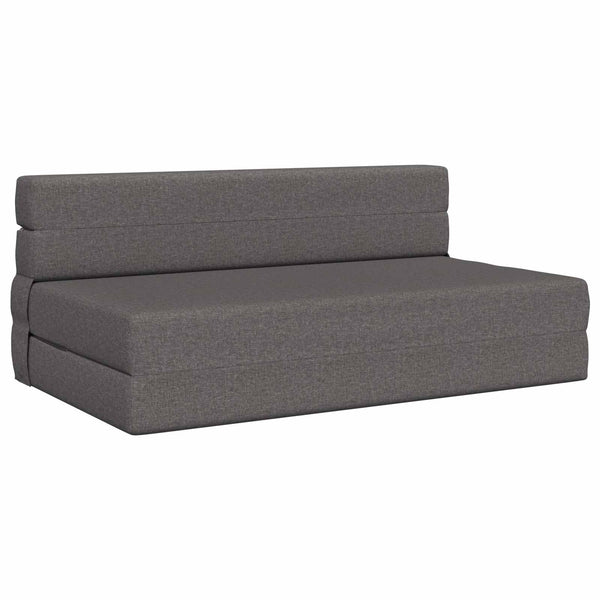 Klappsofa Bett Hellgrau Stoff 203 cm