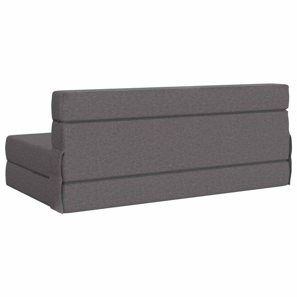 Klappsofa Bett Hellgrau Stoff 203 cm