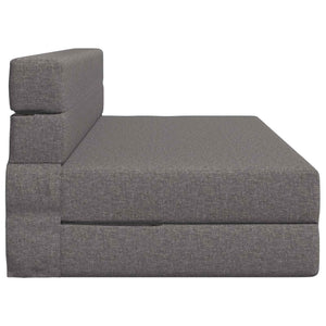 Klappsofa Bett Hellgrau Stoff 203 cm
