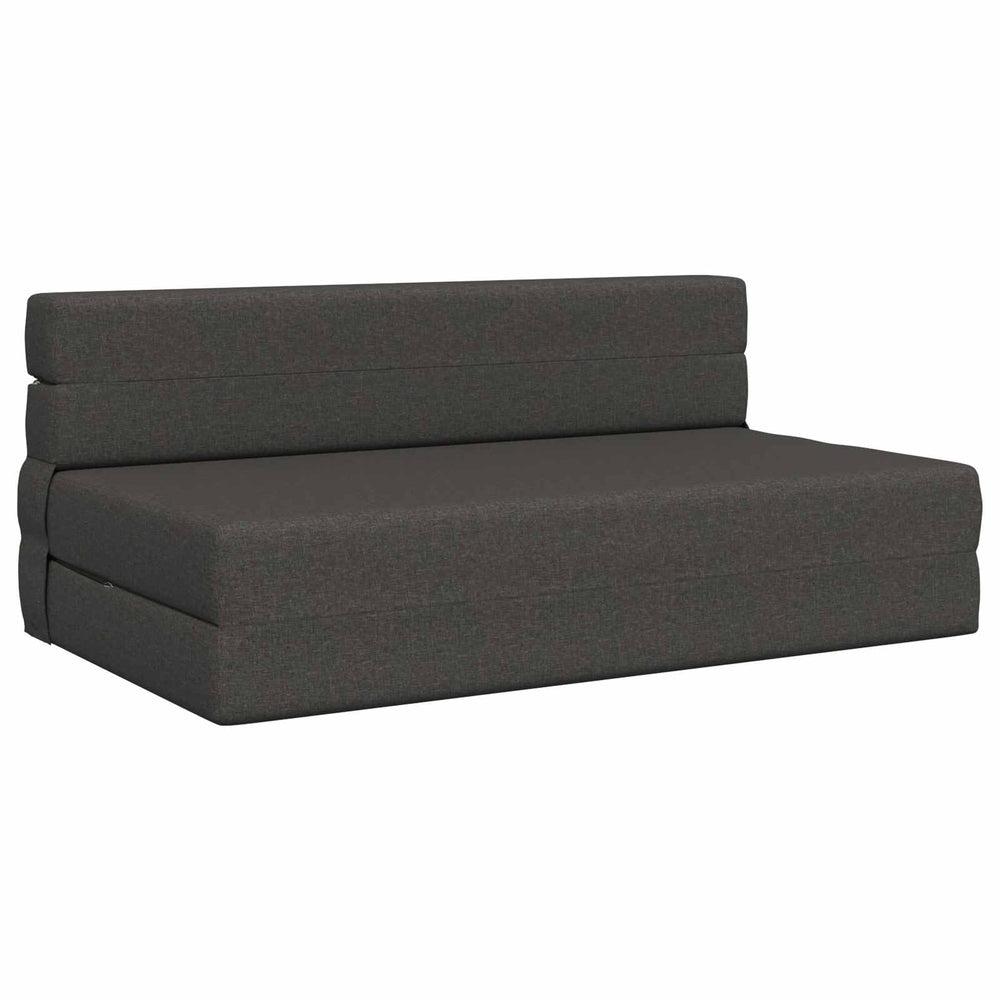 Klappsofa Bett Dunkelgrau Stoff 203 cm