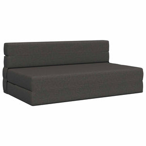Klappsofa Bett Dunkelgrau Stoff 203 cm