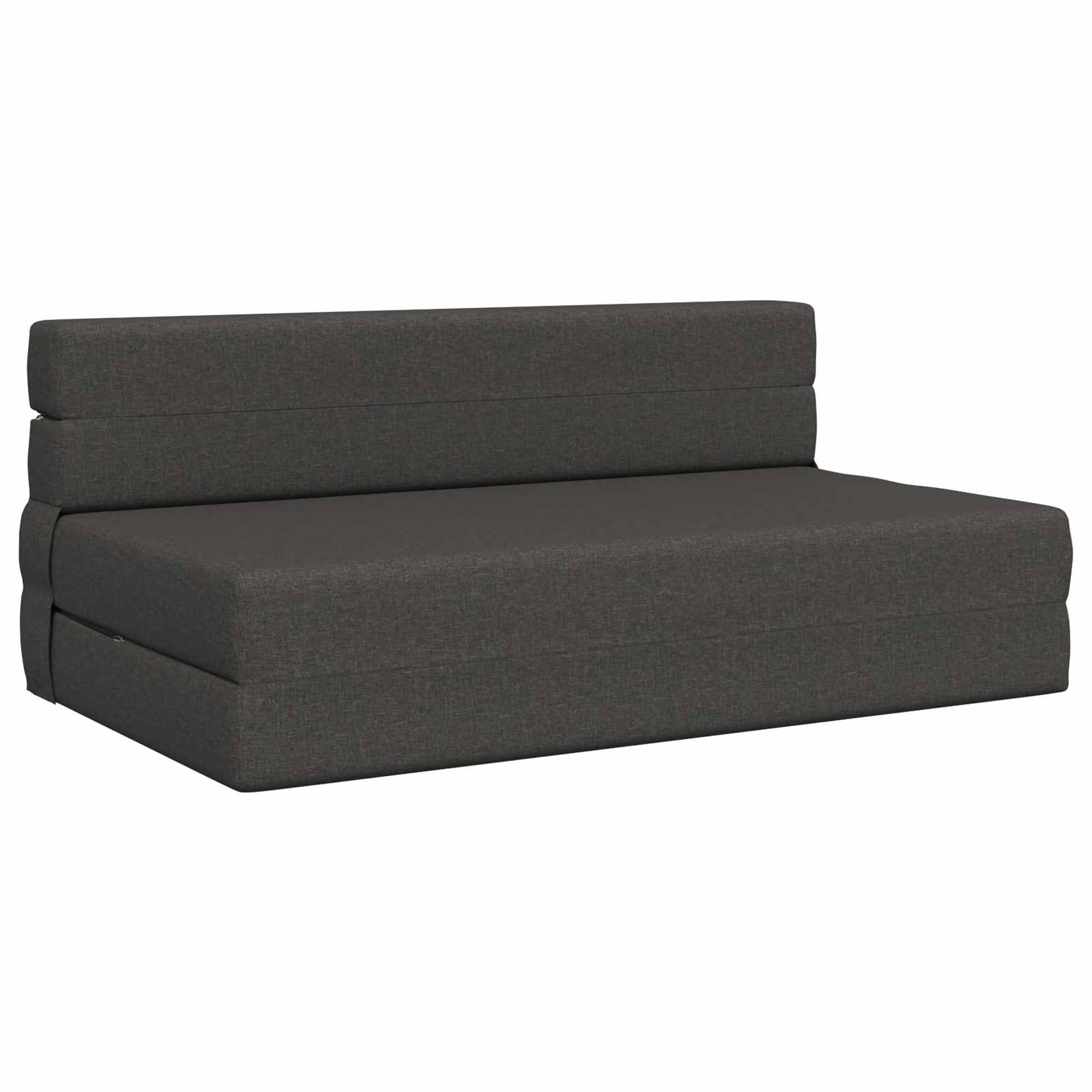 Klappsofa Bett Dunkelgrau Stoff 203 cm