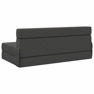 Klappsofa Bett Dunkelgrau Stoff 203 cm