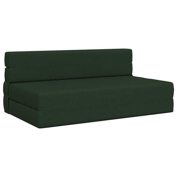 Klappsofa Bett Dunkelgrün Stoff 203 cm