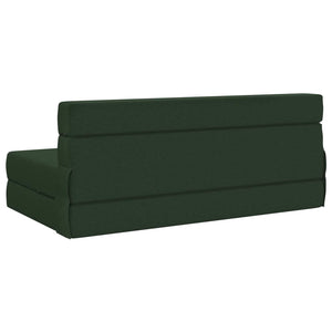 Klappsofa Bett Dunkelgrün Stoff 203 cm
