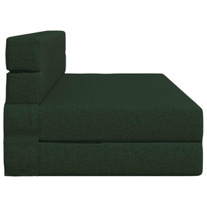 Klappsofa Bett Dunkelgrün Stoff 203 cm