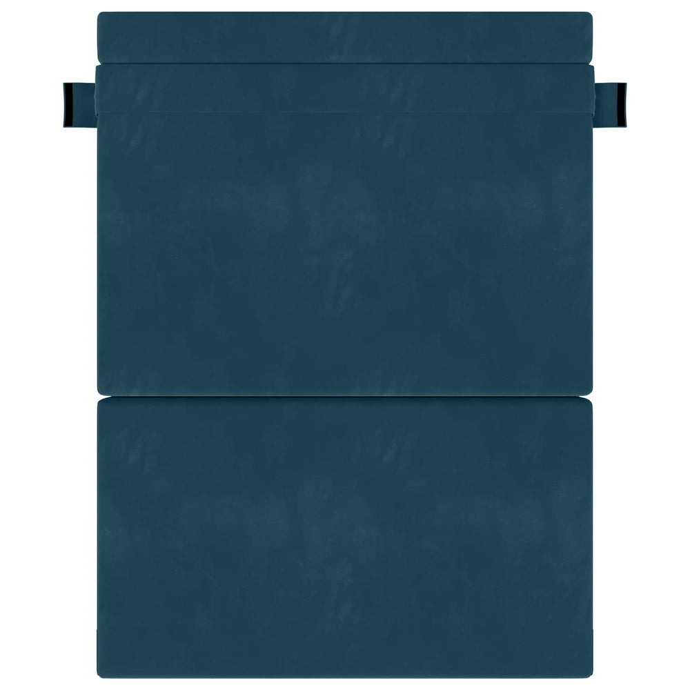Blaues Klappsofa Bett Samt 203 cm