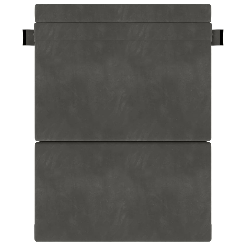 Klappsofa Bett Dunkelgrau Samt 203 cm