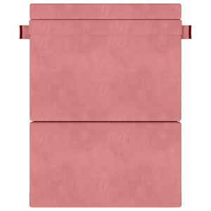 Rosa Samt Klappsofa Bett 203x152 cm