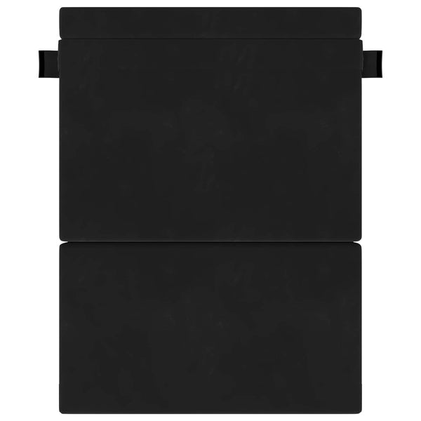 Schwarzes Klappsofa Bett Samt 203x152x15cm