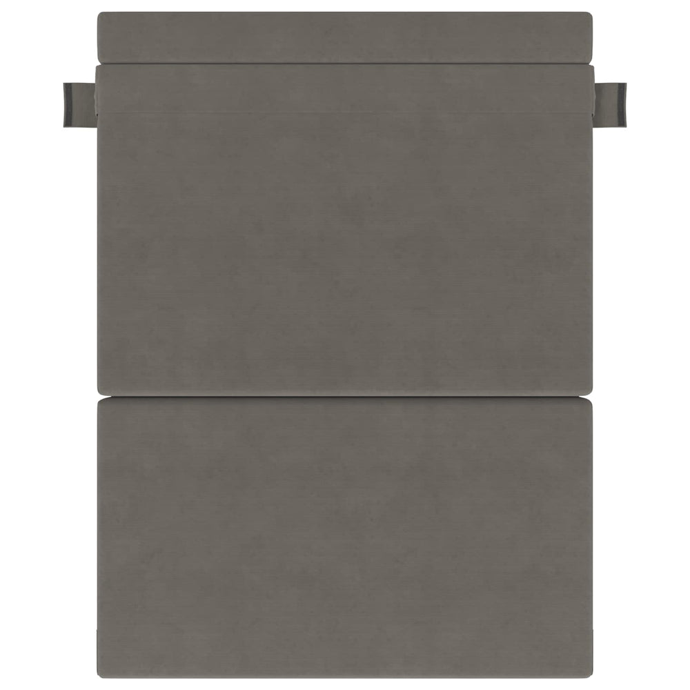 Klappsofa Bett Hellgrau Cordstoff 203 cm
