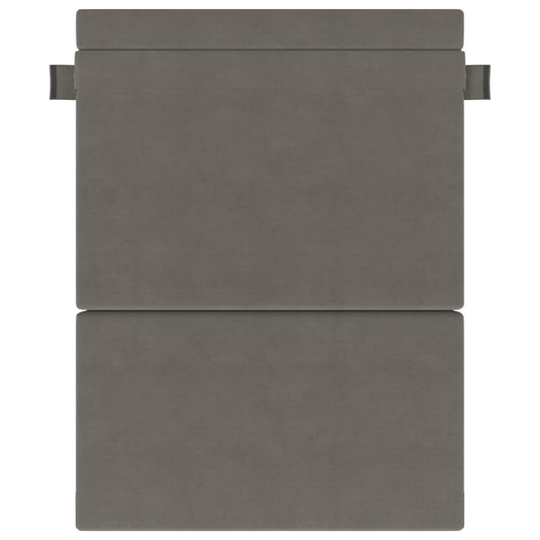 Klappsofa Bett Hellgrau Cordstoff 203 cm
