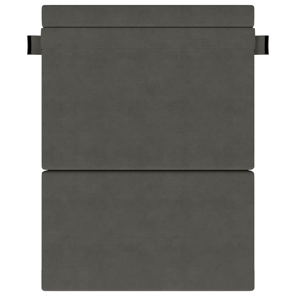 Klappsofa Bett Dunkelgrau Cordstoff 203 cm