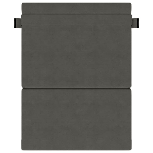 Klappsofa Bett Dunkelgrau Cordstoff 203 cm