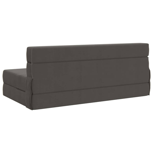 Klappsofa Bett Dunkelgrau Cordstoff 203 cm