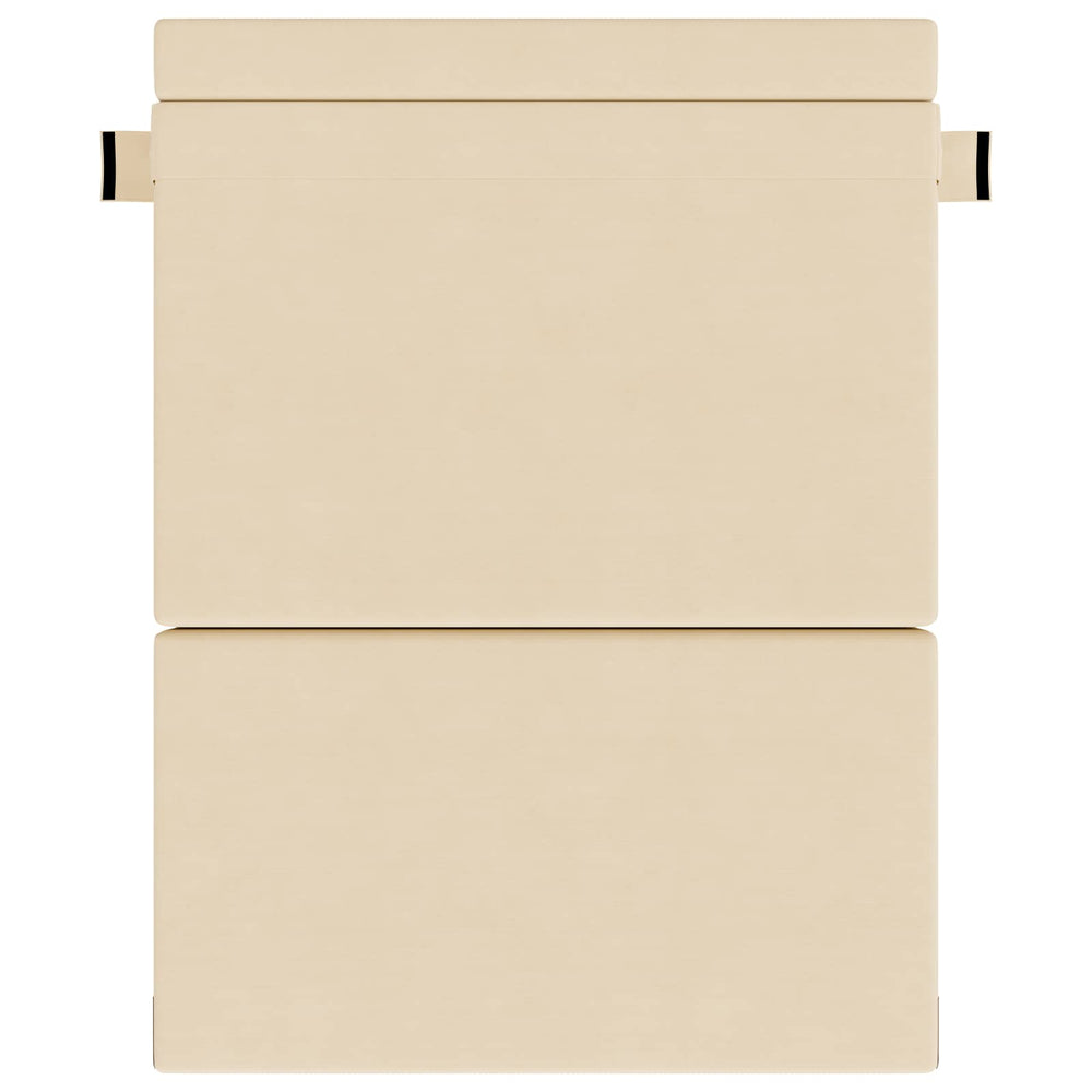 Klappsofa Bett Creme Cordstoff 203x152cm
