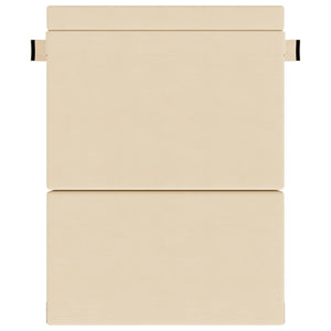 Klappsofa Bett Creme Cordstoff 203x152cm