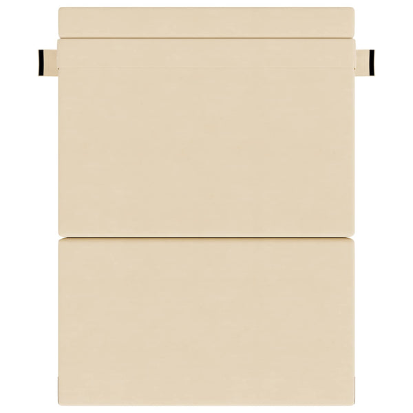 Klappsofa Bett Creme Cordstoff 203x152cm