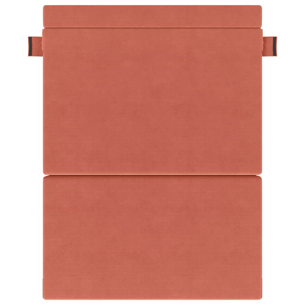 Klappsofa Bett Rot-Orange Cordstoff 203 cm