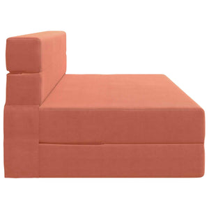 Klappsofa Bett Rot-Orange Cordstoff 203 cm