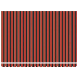 Einziehbare Markise Orange und Braun 450 x 300 cm