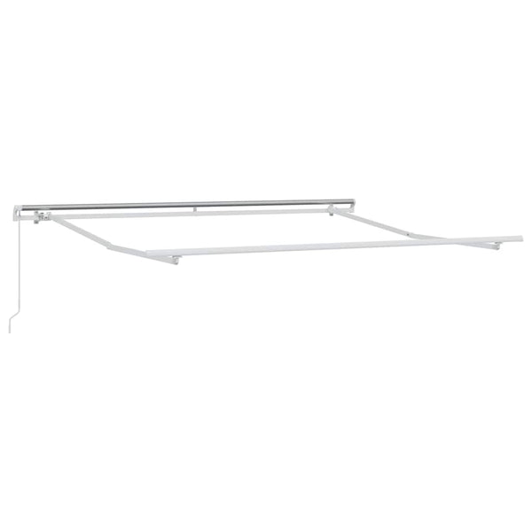 Einziehbare Markise Orange und Braun 350 x 250 cm