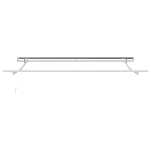 Einziehbare Markise Orange und Braun 350 x 250 cm