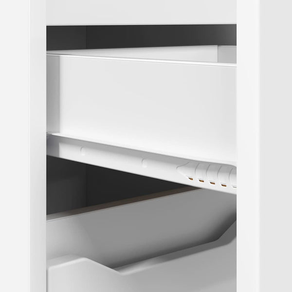 Weißer Badezimmerschrank mit Tür, 30,5x30x101 cm