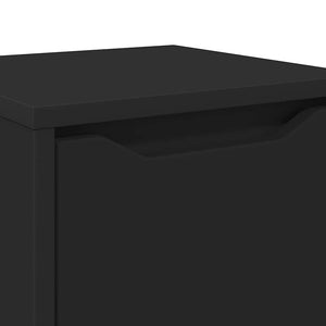 Schwarzer Badezimmerschrank 30,5x30x101cm