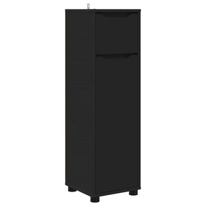 Schwarzer Badezimmerschrank 30,5x30x101cm