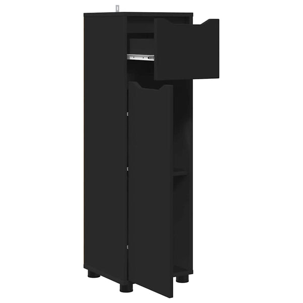 Schwarzer Badezimmerschrank 30,5x30x101cm