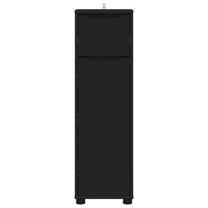 Schwarzer Badezimmerschrank 30,5x30x101cm