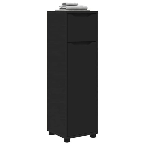 Schwarzer Badezimmerschrank 30,5x30x101cm