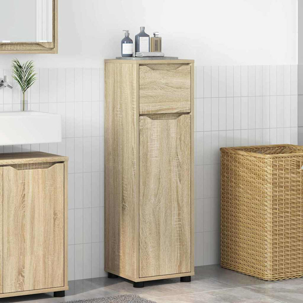Badezimmerschrank Sonoma Eiche 30,5x30x101cm
