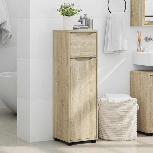 Badezimmerschrank Sonoma Eiche 30,5x30x101cm