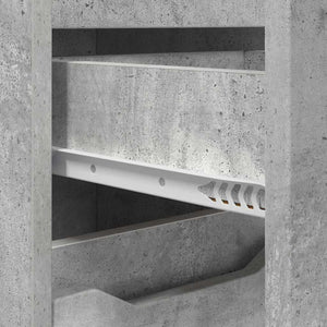 Badezimmerschrank Beton Grau 30,5x30x101cm