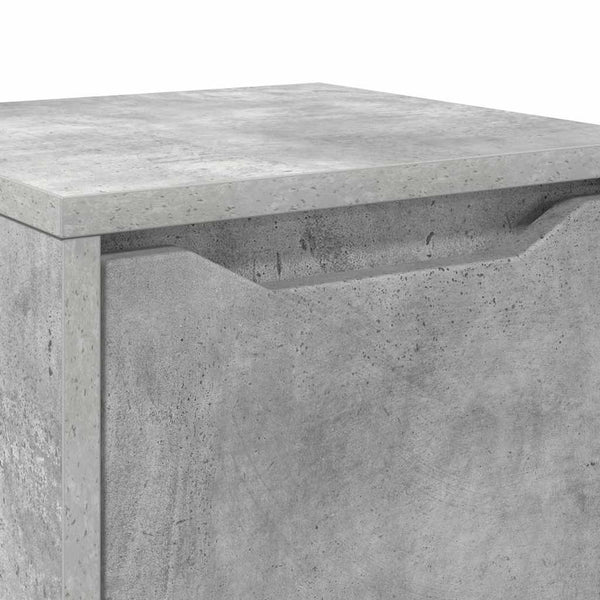 Badezimmerschrank Beton Grau 30,5x30x101cm