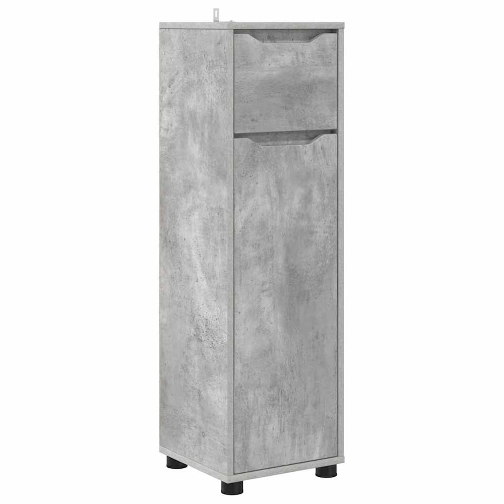 Badezimmerschrank Beton Grau 30,5x30x101cm
