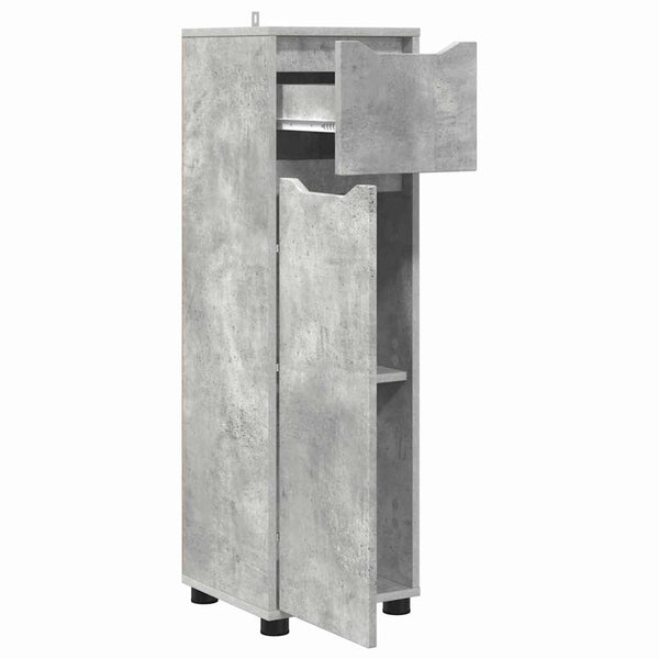 Badezimmerschrank Beton Grau 30,5x30x101cm
