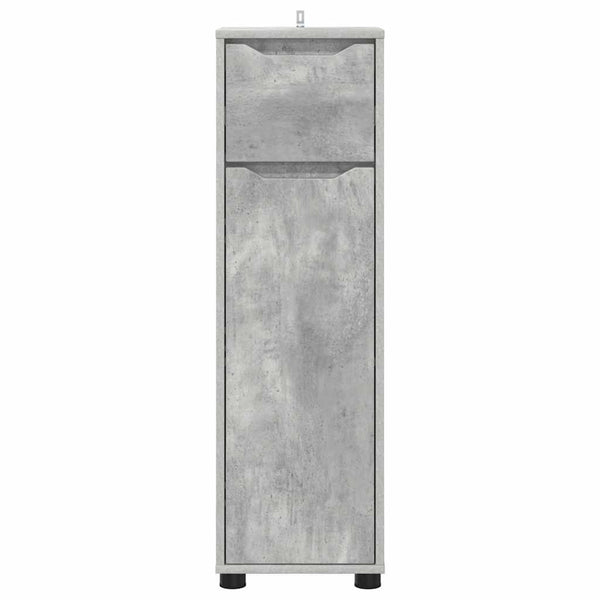 Badezimmerschrank Beton Grau 30,5x30x101cm
