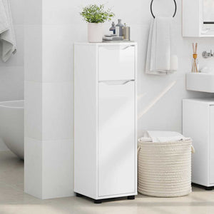Hochglanz Badezimmerschrank Weiß Regal