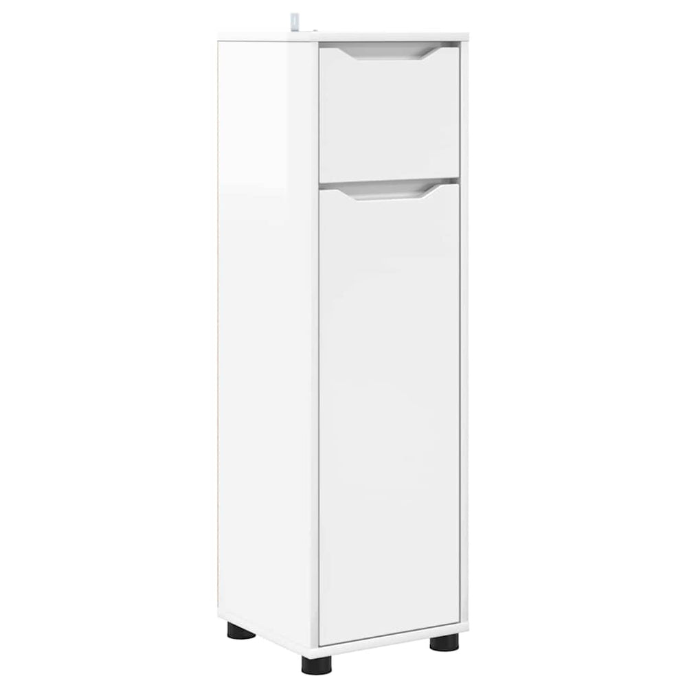 Hochglanz Badezimmerschrank Weiß Regal