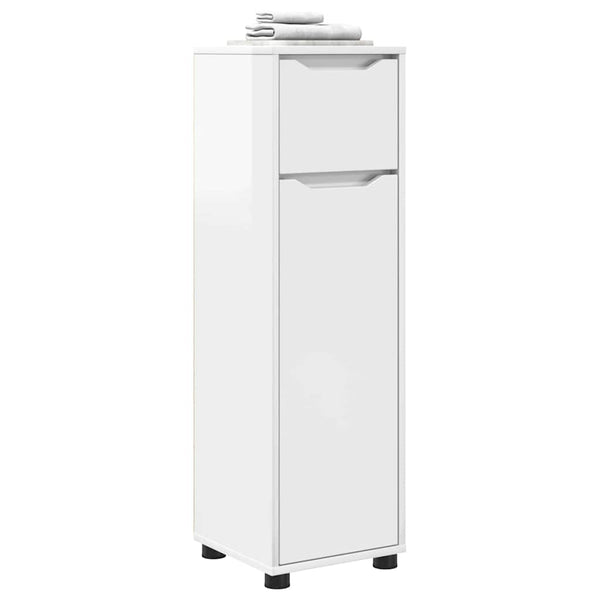 Hochglanz Badezimmerschrank Weiß Regal