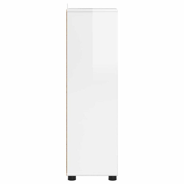 Hochglanz Badezimmerschrank Weiß Regal
