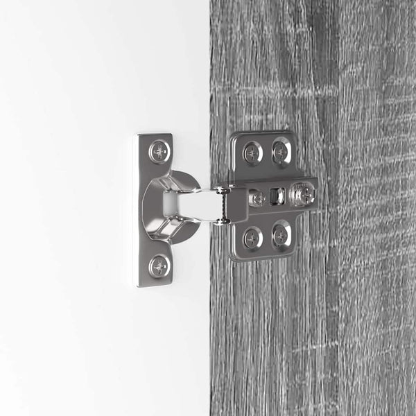 Badezimmerschrank Grau Sonoma mit Regal