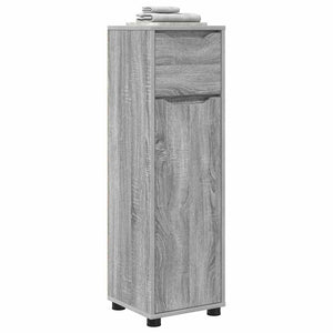 Badezimmerschrank Grau Sonoma mit Regal